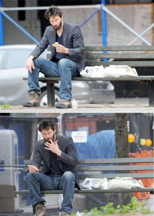 And there goes the Photoshop madness! Poor Keanu…