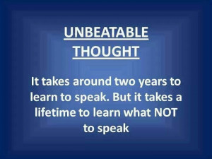 Lets rethink our thoughts before we speak them. Www.facebook.com ...