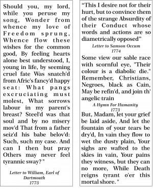 Phillis Wheatley Timeline Timeline