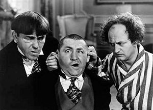 The Three Stooges ( l-r ) Moses (