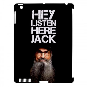 Duck Dynasty Listen To Me Jack Apple iPad 3/4 Case (Black)
