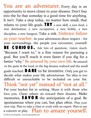 The Bucket List Life Manifesto (click to download)