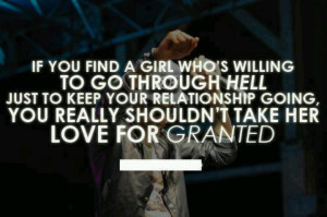 Don't take me for granted
