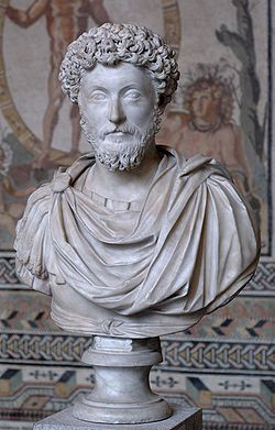 Bust of Marcus Aurelius in the Glyptothek , Munich