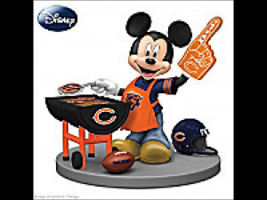 Disney Mickey Mouse Figurine: Chicago Bears Fired Up For A Win