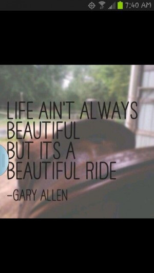 Gary Allen quote with Annie in the background