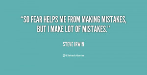 Making Mistakes...