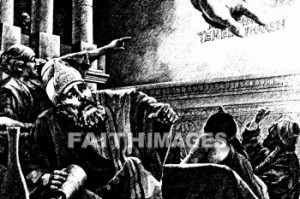 At his evil feast, Belshazzar insulted God by drinking from the Temple ...