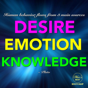 ... desire, emotion & knowledge.