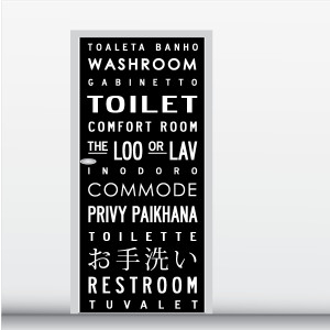 Toilet Door Surface Skin