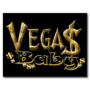 Vegas Baby Postcard
