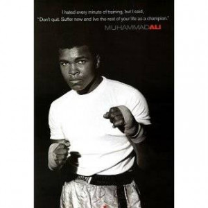 Muhammad Ali Art Print Poster Quote Its Hard To Be Humble