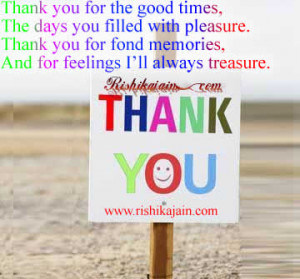 Thank you - Inspirational Quotes, Motivational Thoughts and Pictures