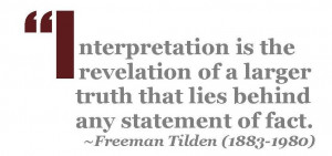 the chief aim of interpretation is not instruction but provocation