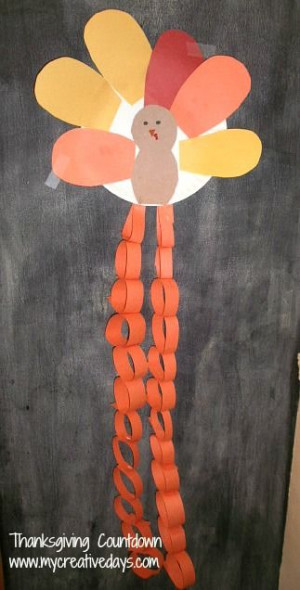 mycreativedays: Thanksgiving Countdown Craft: Thanksgiving Fal, Crafts ...