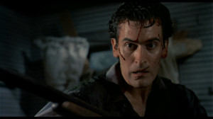 Bruce Campbell as Ash, star of the original1981 version of The Evil ...