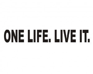 One life Live It Decal