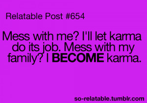tagged as: karma. funny. true
