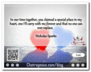 In our time together you claimed – Love Quotes