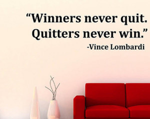 Quitters Wall Quotes Decal for Living-room & Great Arrow Wall Quotes ...