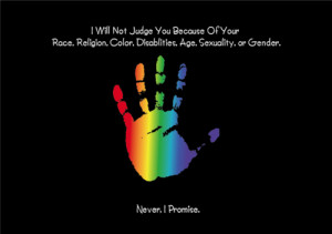 judging religion LGBT color sexuality disability gender age race