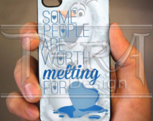 Olaf Funny Quote design for iPhone 4/4s, iPhone 5, iPhone 5s, iPhone ...