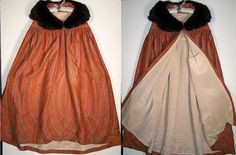Victorian Cape with Fur Collar, known as a 