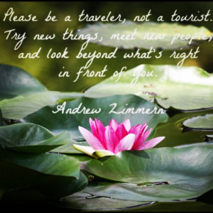 Love this #travel quote because it's just true. Be a traveler and not ...