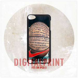 Nike Just Do It Basketball Quotes, For Apple, iPod 5 | DigitalPrint ...