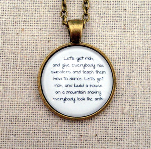 Ingrid Michaelson - You and I Inspired Lyrical Quote Necklace. $15.95 ...