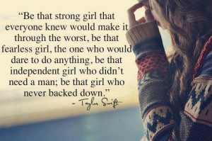 Girl Who Never Backed Down