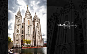 Salt Lake HDR 2 LDS Temple Wallpaper (HelamanGallery.com)