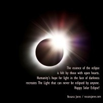 Inspirational quote: Light cannot Be Eclipsed