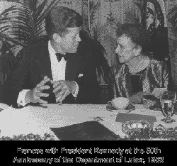 Perkins with President Kennedy