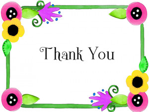 Flowers Thank You Note Card