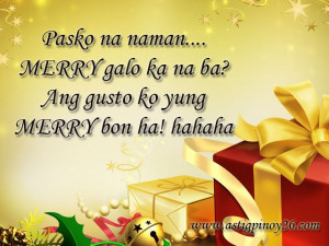 Christmas Tagalog Taglish Jokes