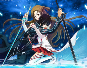 Sword Art Online | Kirito | Asuna | Aflheim Online | Anime | Wallpaper