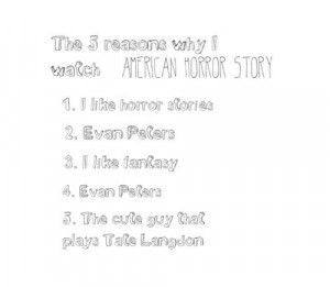 ahs, american horror story, evan peters, quotes, series, tate langdon