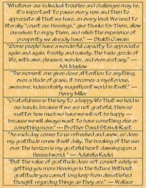 great sayings for the gratitude box