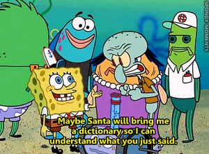 Christmas LOL spongebob squidward christmas who