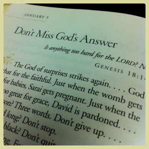 Don't miss God's answer by Max Lucado