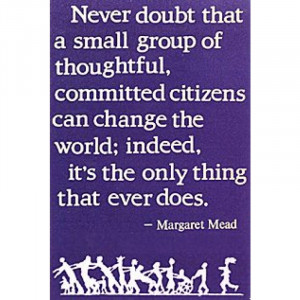Margaret Mead Quote. Postcard