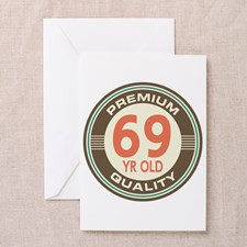 69th Birthday Vintage Greeting Card for
