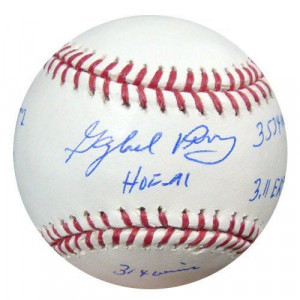 Gaylord Perry Autographed MLB Baseball Statball (6 Stats) HOF 91 PSA ...