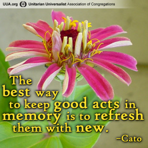 The best way to keep good acts in memory is to refresh them with new ...