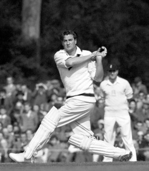 Majestic pose: Keith Miller the batsman © Getty Images