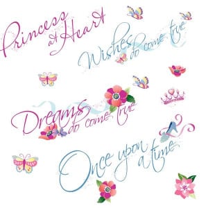 Disney Princess Quotes Wall Stickers