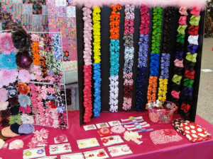 Hair Accessories Craft Show Display