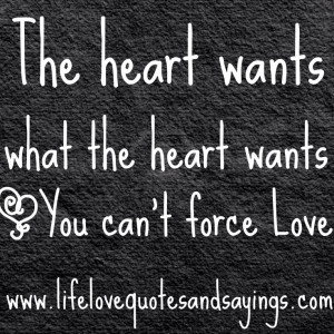 The heart knows what it wants :)