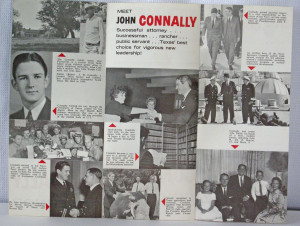 Autograph John Connally Texas Governor Secretary of Navy Wounded with ...